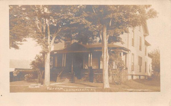 Lawrenceville New York Fairview House Real Photo Vintage Postcard AA80870