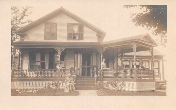 Lawrenceville New York Elmhurst House Real Photo Vintage Postcard AA80871