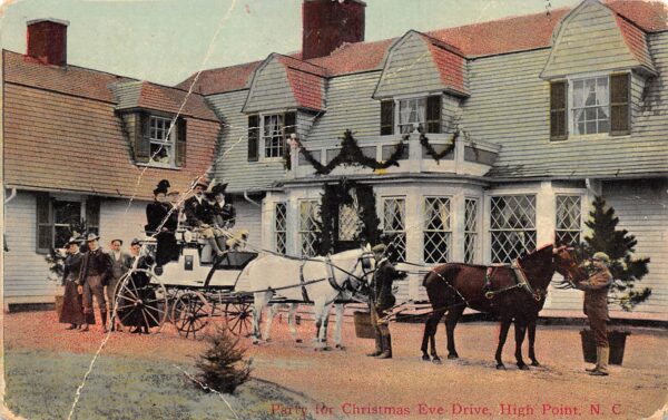 High Point North Carolina Party On Christmas Eve Drive, Vintage PC U16698