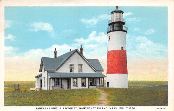 Siasconset Massachusetts Sankaty Light House, Nantucket Island, PC U16742