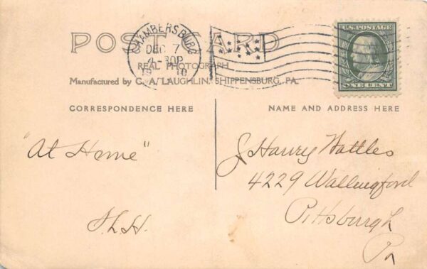 Chambersburg Pennsylvania First Lutheran Church Real Photo Postcard AA80919 - Image 2