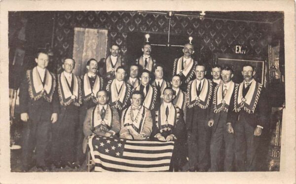 Fraternal Order IOOF Elks Related Real Photo Vintage Postcard AA80935
