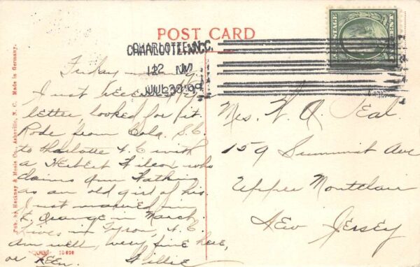 French Broad River Southern Railway No 12 Train Railroad Postcard AA80941 - Image 2