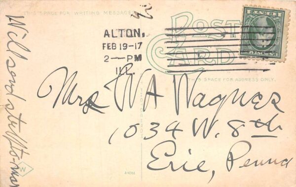 Mississippi River Excursion Steamer Alton Vintage Postcard AA80943 - Image 2