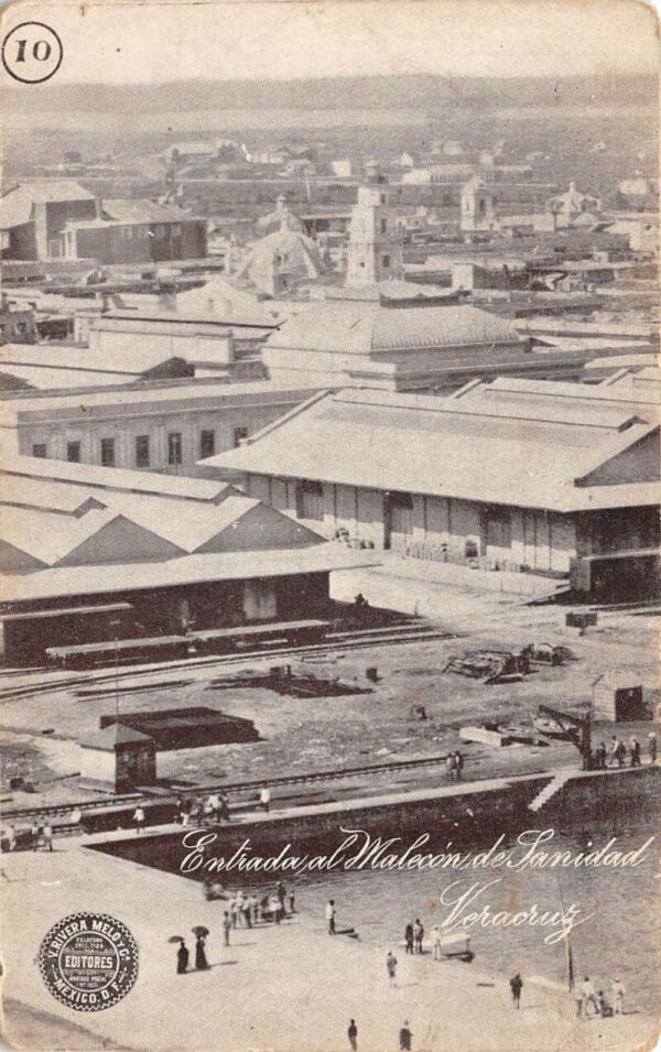 Veracruz Mexico Boardwalk Waterfront View Vintage Postcard AA80945