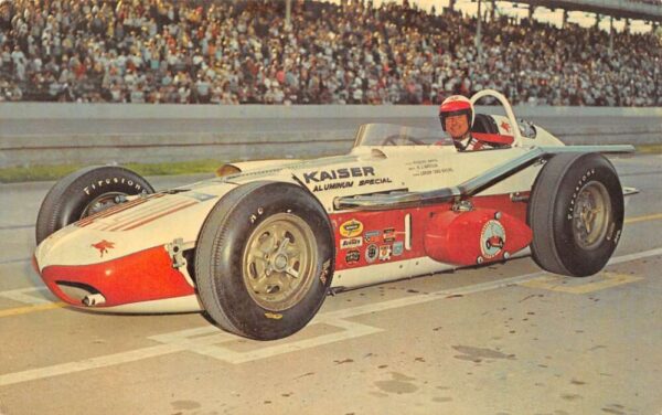 Indianapolis Indiana Indy 500 Rodger Ward Race Car Driver Kaiser PC AA80948