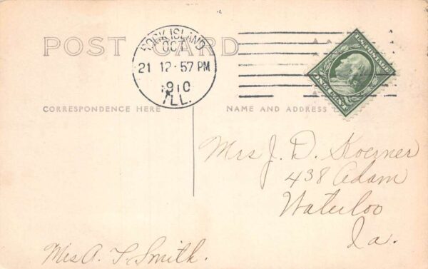 Rock Island Illinois Court House Real Photo Vintage Postcard AA80980 - Image 2