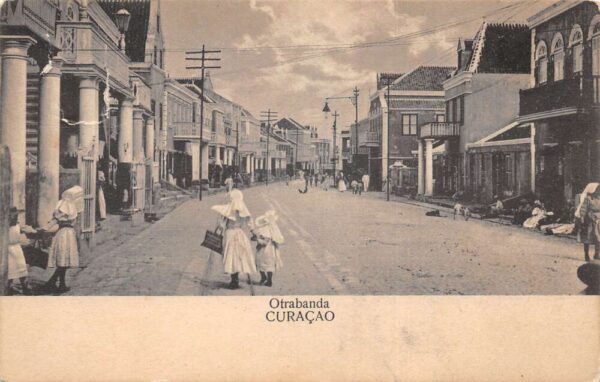 Otrabanda Curacao Street Scene Vintage Postcard AA81000