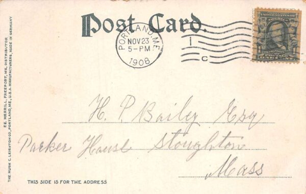 Casco Bay Maine Cleaves Cove Chebeague Island Vintage Postcard AA81003 - Image 2