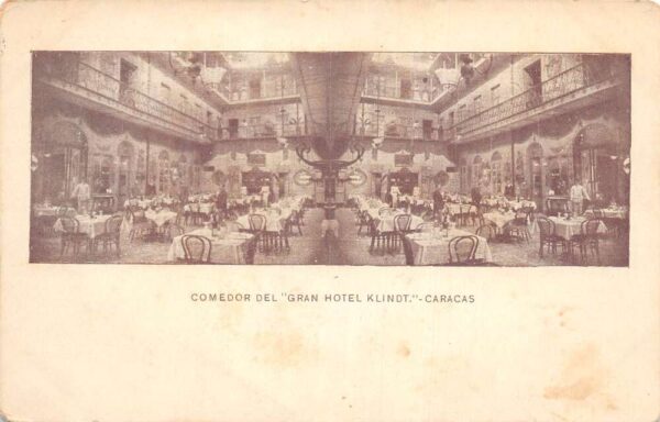 Caracas Venezuela Gran Hotel Klindt Dining Room Vintage Postcard AA81004