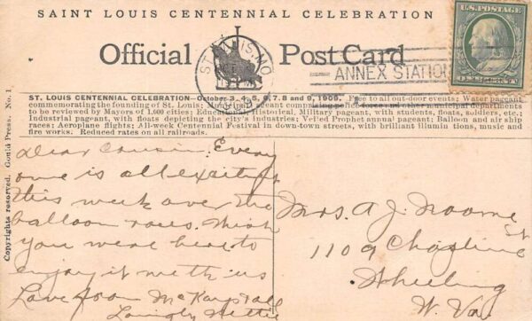St. Louis Missouri International Balloon Race, Centennial Celebration, PC U17790 - Image 2