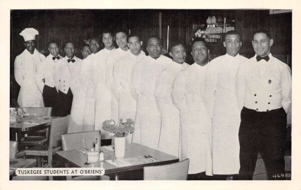 Waverly New York Tuskegee Students, O'Brien's Dining Room, B/W Chrome, PC U17794