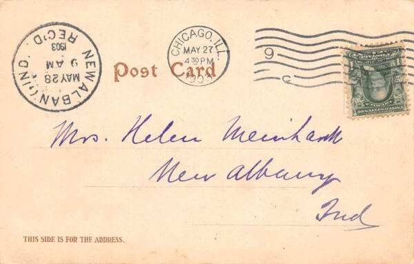 Chicago Illinois Schoenhofen's Hall, Undivided Back, Vintage Postcard U17807 - Image 2