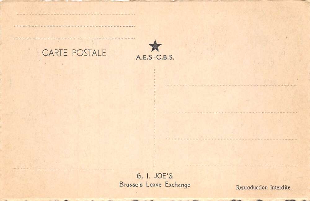 Brussels Belgium GI Joes Leave Exchange Interior Magazine Counter PC AA82351 - Image 2