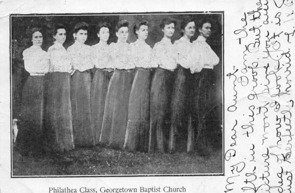 Georgetown Baptist Church Philathea Class Vintage Postcard AA82357