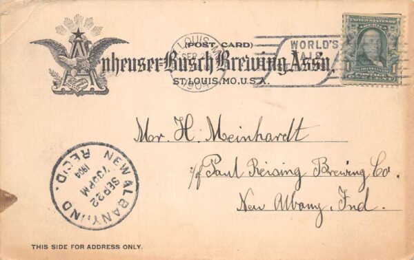 Anheuser Busch Brewery Bottling Department Interior Vintage Postcard AA82395 - Image 2