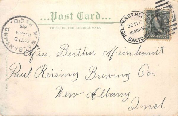 Baltimore Maryland 1906 Jubilee Industrial Parade BO Employees Postcard AA82397 - Image 2