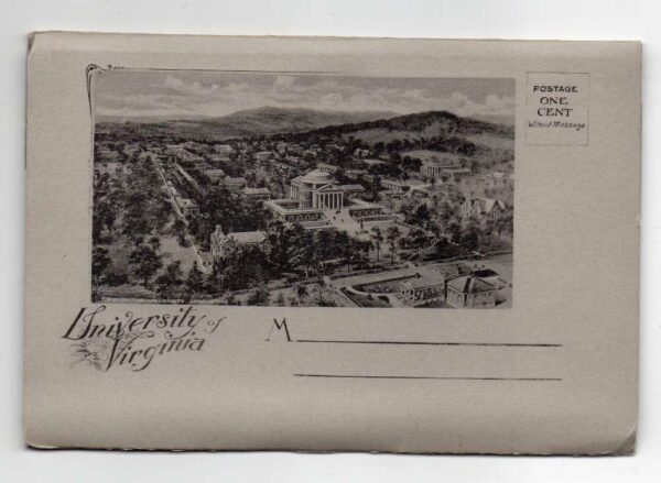 University of Virginia Exterior Views Souvenir Greeting Postcard Folder AA82533