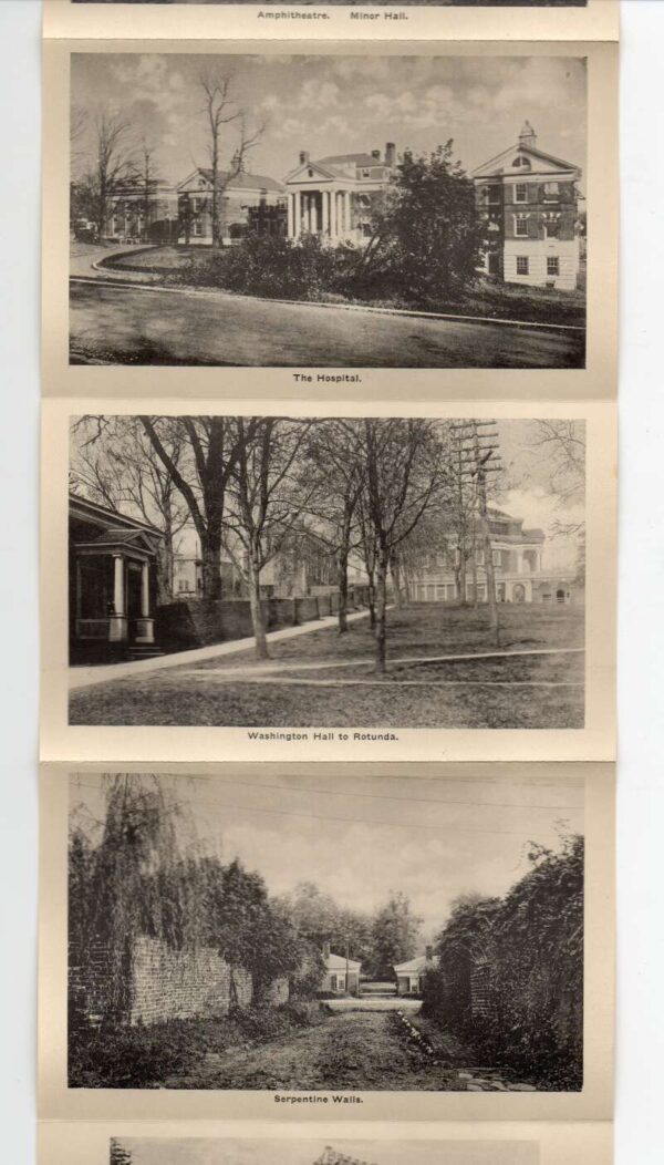 University of Virginia Exterior Views Souvenir Greeting Postcard Folder AA82533 - Image 4