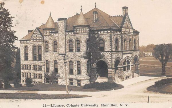 Hamilton New York Colgate University Library Real Photo Postcard AA82588