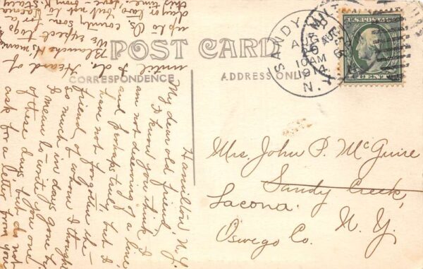 Hamilton New York Colgate University Library Real Photo Postcard AA82588 - Image 2