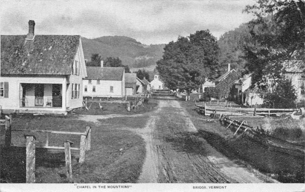 Briggs Vermont Chapel in the Mountains Vintage Postcard AA82641