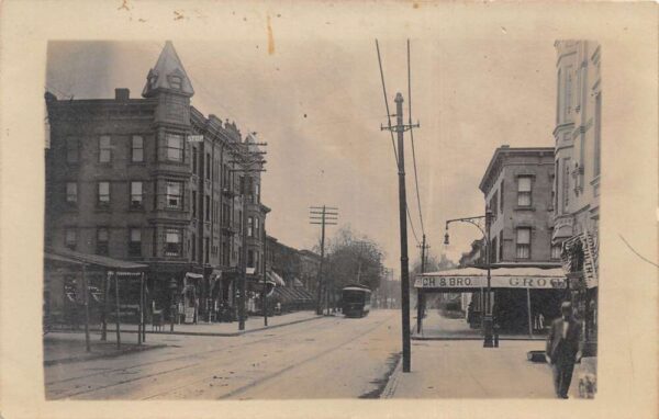 Coventry Vermont Street Scene Real Photo Vintage Postcard AA82643