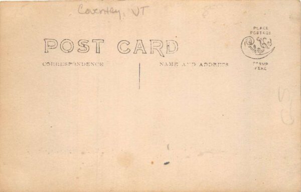 Coventry Vermont Street Scene Real Photo Vintage Postcard AA82643 - Image 2