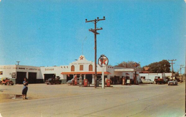 McAllen Texas Alamo Texaco Gas Station Vintage Postcard AA82664
