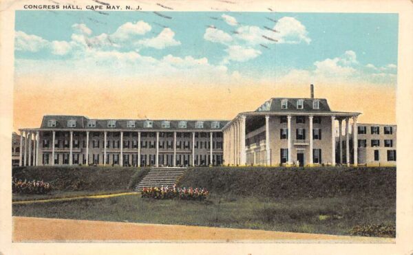 Cape May New Jersey Congress Hall Vintage Postcard AA82683