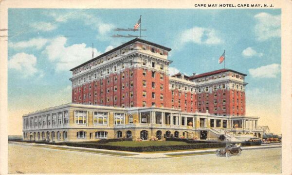 Cape May New Jersey Cape May Hotel Vintage Postcard AA82684
