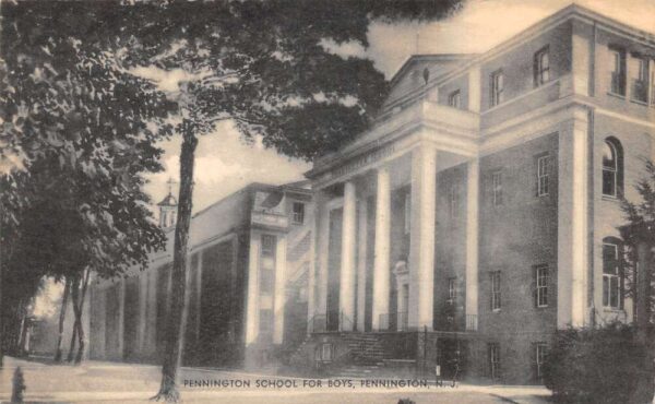 Pennington New Jersey Pennington School for Boys Vintage Postcard AA82686