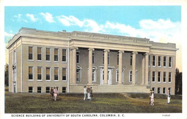Columbia South Carolina University Science Building Vintage Postcard AA82693