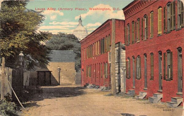 Washington DC Louse Alley Armory Place Vintage Postcard AA82705