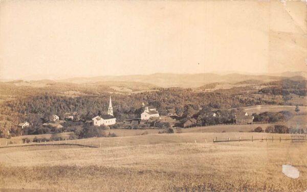 Peacham Vermont Birds Eye View Real Photo Vintage Postcard AA82712