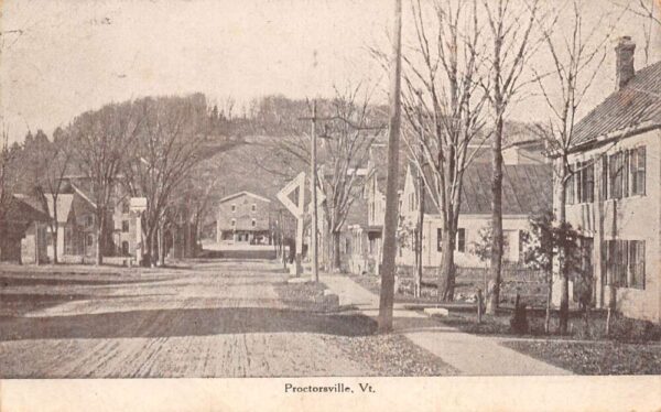 Proctorsville Vermont Street Scene Vintage Postcard AA82715