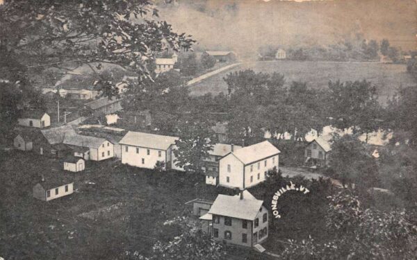 Jonesville Vermont Birds Eye View Vintage Postcard AA82716