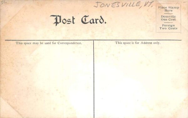 Jonesville Vermont Birds Eye View Vintage Postcard AA82716 - Image 2