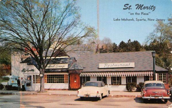 Sparta New Jersey Lake Mohawk St Moritz Restaurant Vintage Postcard AA82751