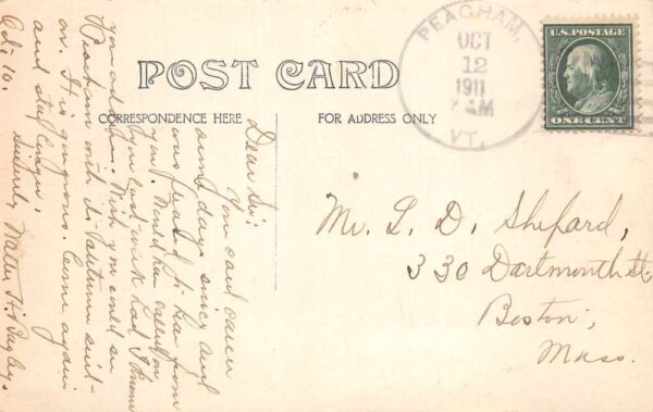 Peacham Vermont Bailey House Real Photo Vintage Postcard AA82759 - Image 2