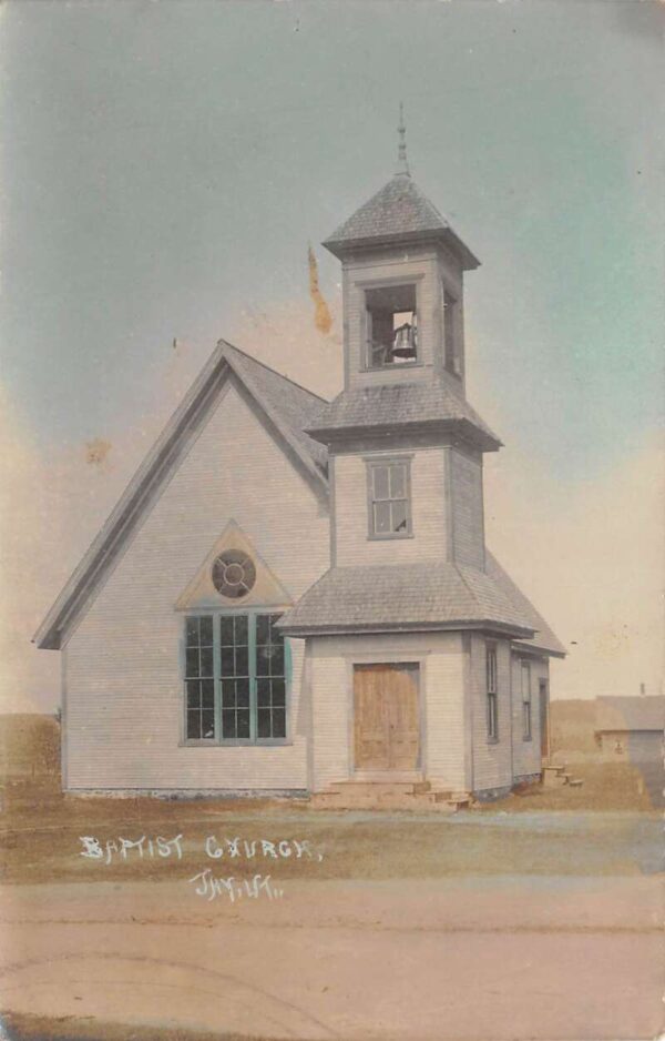 Jay Vermont Baptist Church Tinted Real Photo Vintage Postcard AA82764