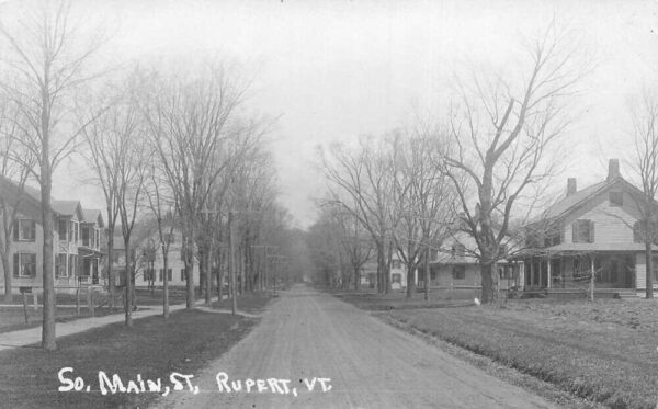 Rupert Vermont South Main Street Real Photo Vintage Postcard AA82638