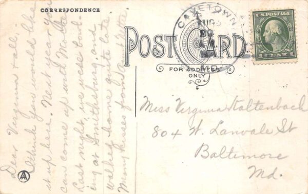 Cavetown Maryland Greetings Sylvan Glens Mountains Scenic Postcard AA82772 - Image 2