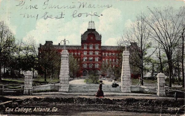 Atlanta Georgia Cox College and Campus Vintage Postcard AA82787