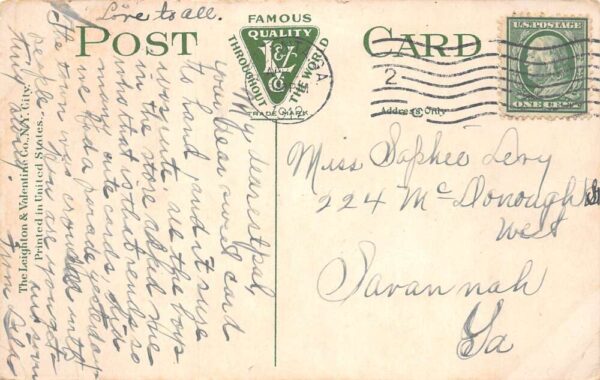 Atlanta Georgia Cox College and Campus Vintage Postcard AA82787 - Image 2