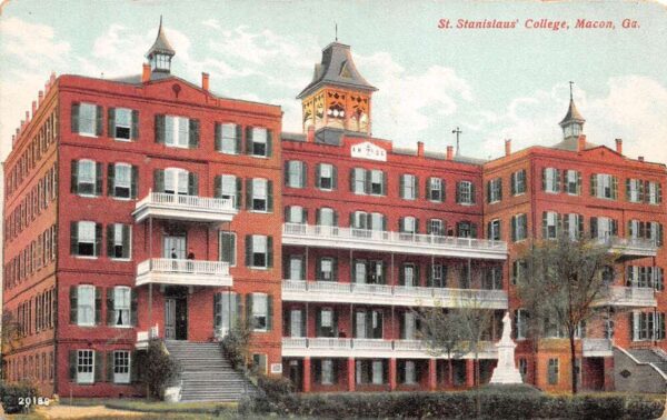 Macon Georgia St Stanislaus College Vintage Postcard AA82790