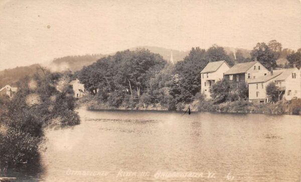 Bridgewater Vermont Ottauquechee River Scenic View Real Photo Postcard AA82814