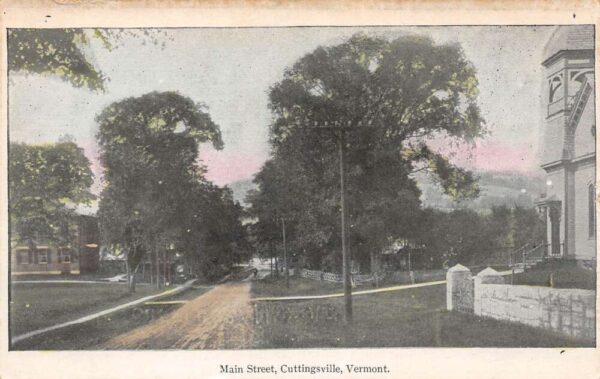 Cuttingsville Vermont Main Street Vintage Postcard AA82822