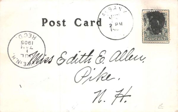 Albany Village Vermont Birds Eye View Vintage Postcard AA82826 - Image 2