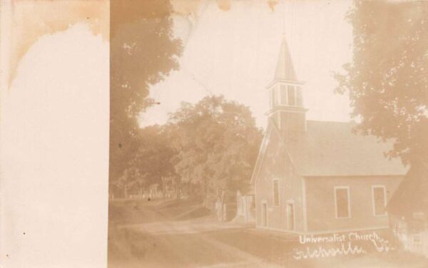 Felchville Vermont Universalist Church Real Photo Vintage Postcard AA82830